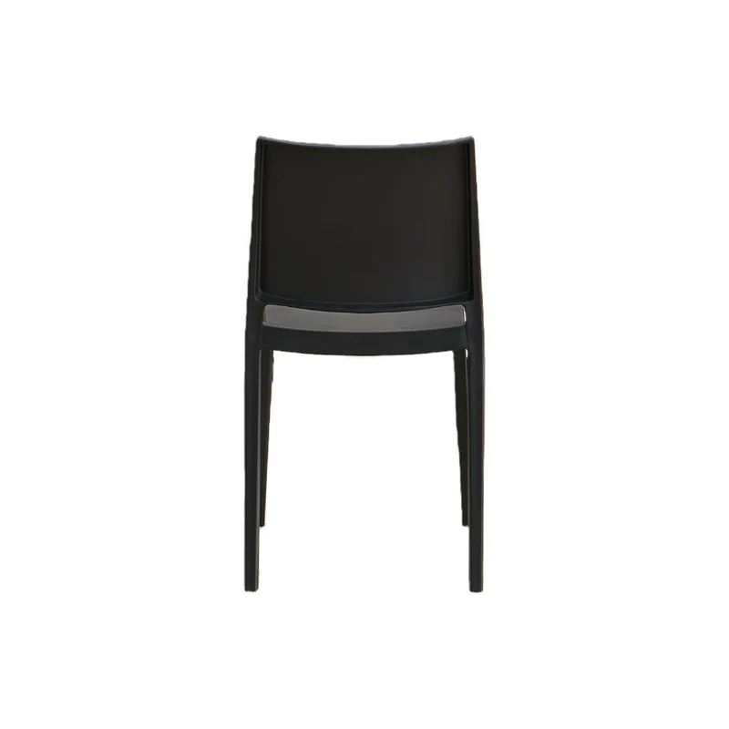 Silla Soho, Negro, con Espaldar Cerrado y Diseño Minimalista