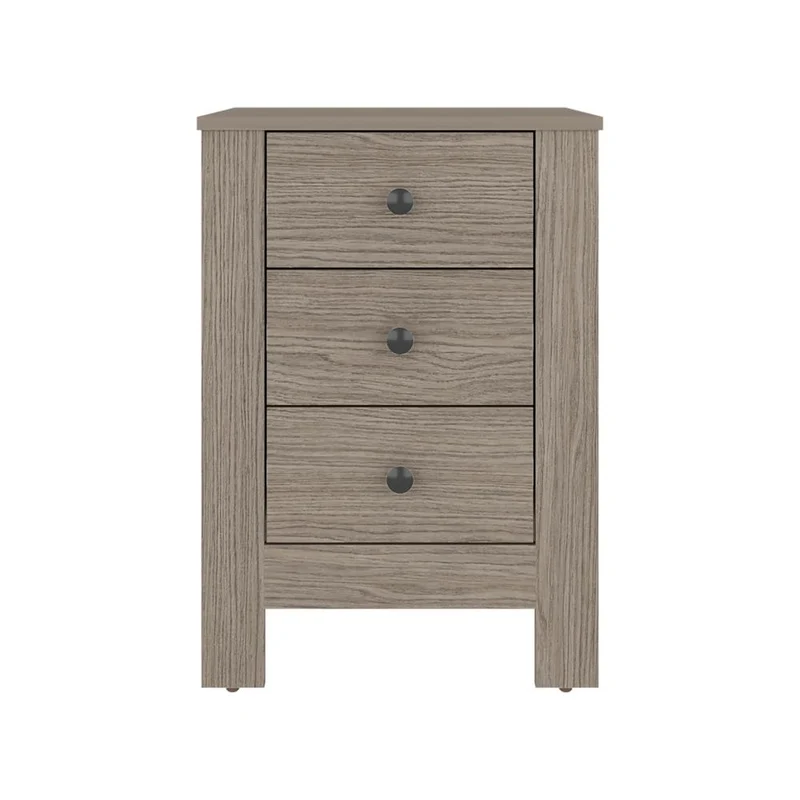 Mesa de Noche Freedom, Positano, con 3 Cajones para Almacenamiento y Espacio para Objetos Decorativos ZF
