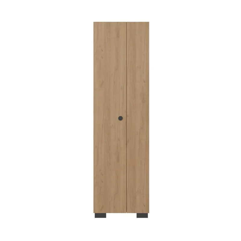 Mueble de Aseo Blake, Kronos Fresno, Incluye Colgador para Escobas y Variedad de Entrepaños ZF