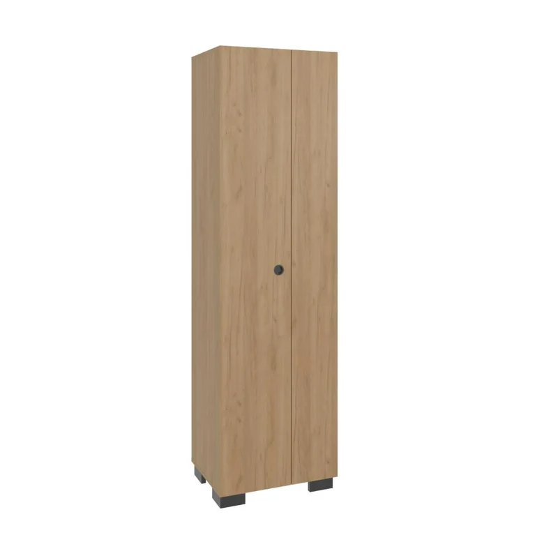 Mueble de Aseo Blake, Kronos Fresno, Incluye Colgador para Escobas y Variedad de Entrepaños ZF