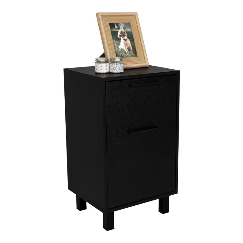 Mesa de Noche Secret, Wengue, con una Puerta y Cajón Secreto ZF