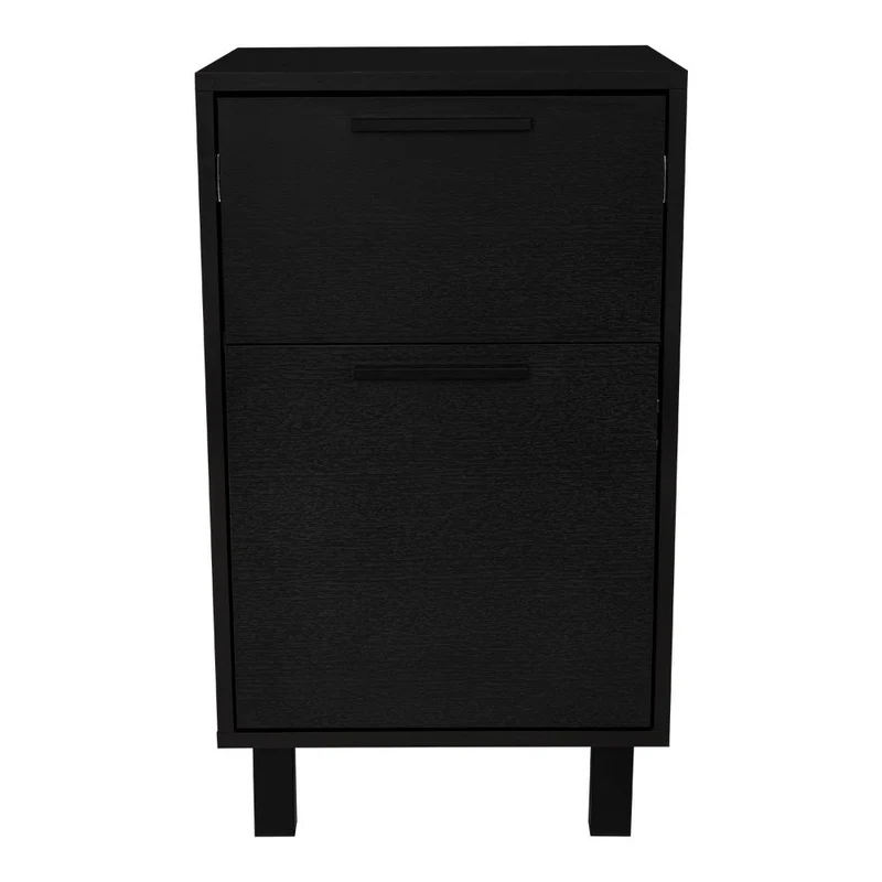 Mesa de Noche Secret, Wengue, con una Puerta y Cajón Secreto ZF
