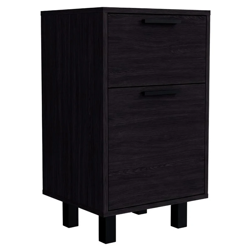 Mesa de Noche Secret, Kronos Wengue, con una Puerta y Cajón Secreto ZF