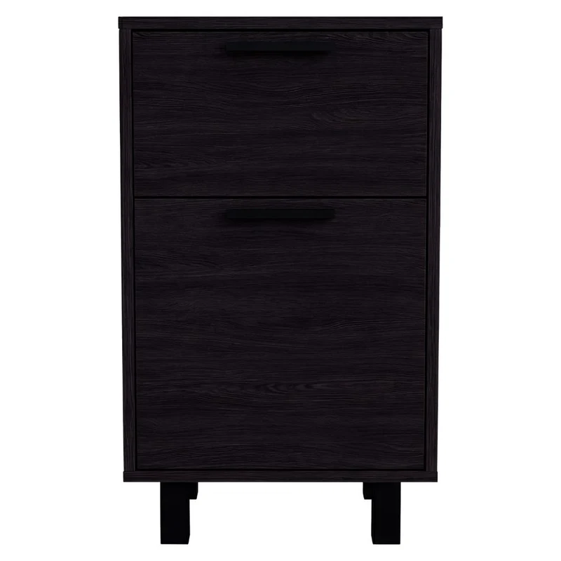 Mesa de Noche Secret, Kronos Wengue, con una Puerta y Cajón Secreto ZF