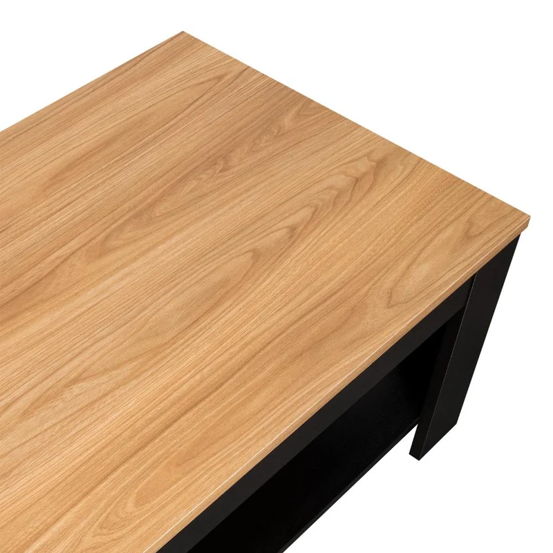 Mesa de Centro Sensi, Wengue y Fresno Europeo, con Diseño Moderno ZF