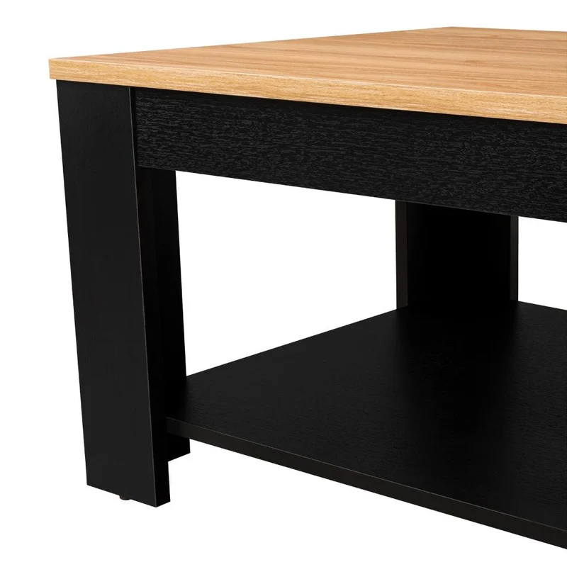 Mesa de Centro Sensi, Wengue y Fresno Europeo, con Diseño Moderno ZF