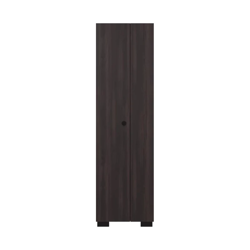 Mueble de Aseo Blake, Kronos Nogal, Incluye Colgador para Escobas y Variedad de Entrepaños ZF