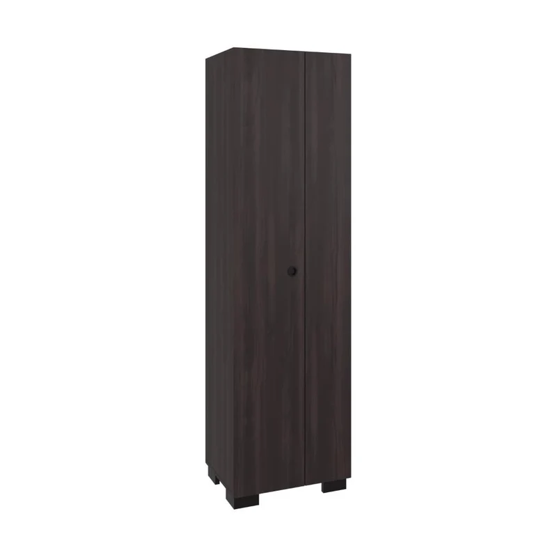Mueble de Aseo Blake, Kronos Nogal, Incluye Colgador para Escobas y Variedad de Entrepaños ZF