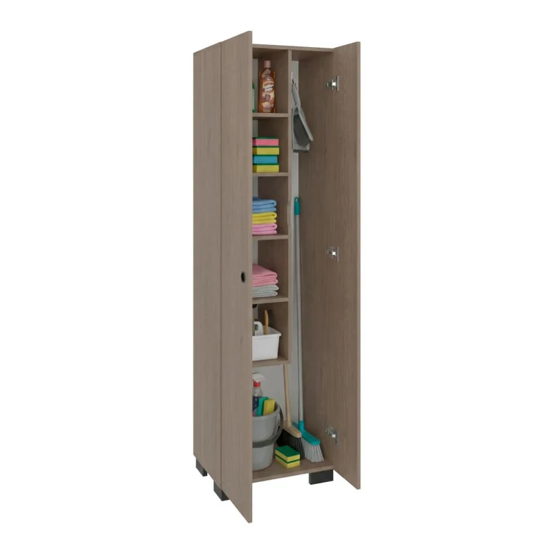 Mueble de Aseo Blake, Kronos Cannolo, Incluye Colgador para Escobas y Variedad de Entrepaños ZF