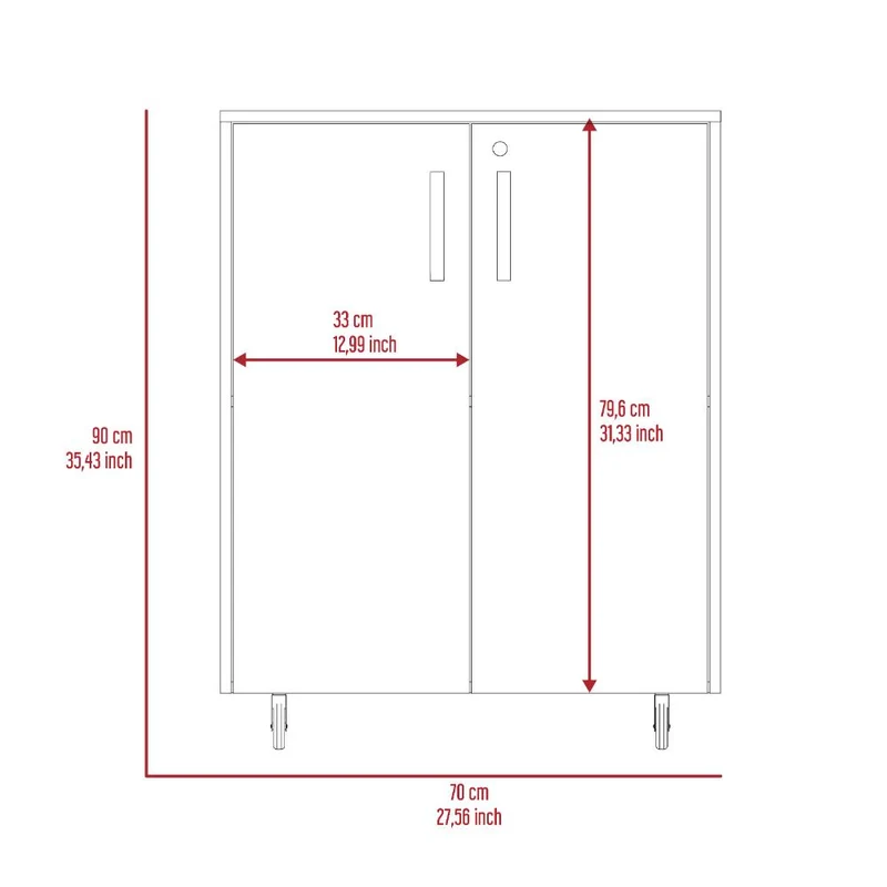 Organizador para Garaje Based, Wengue, con Cerradura y Llave para Puerta ZF