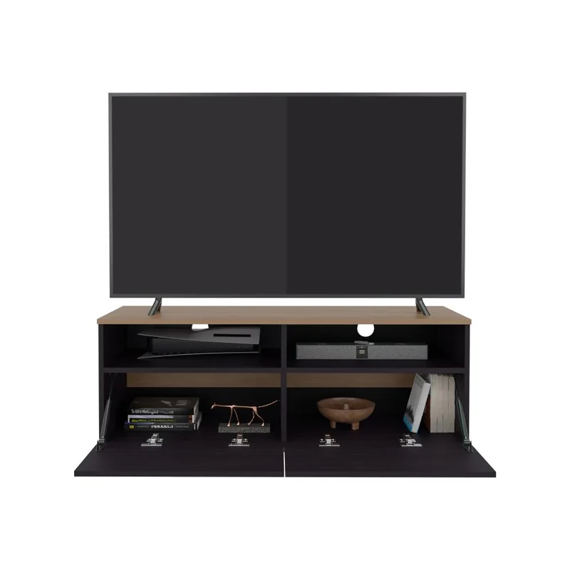 Mesa para TV Colman, Wengue y Fresno Europeo, para TV de hasta 49 Pulgadas ZF