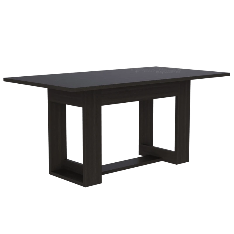 Combo Comedor Satura, Wengue y Café Claro, Incluye Comedor y 6 Sillas