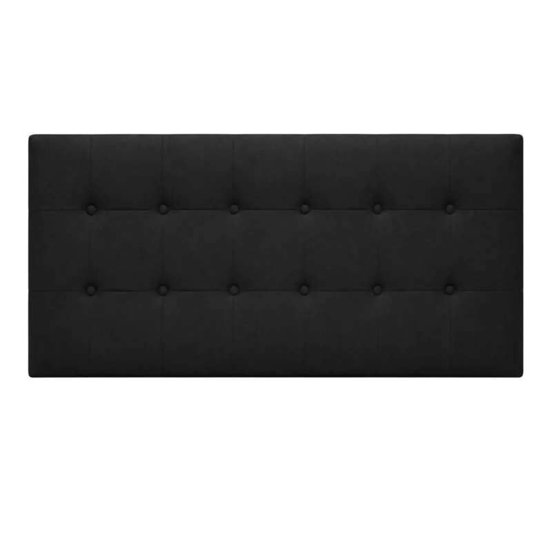 Cabecero King 200x60 Cuadros Grandes Negro Tela
