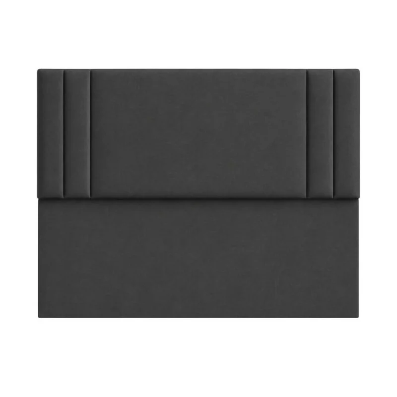 Cabecero Semidoble 120x60+55 Milán Dark Grey Tela