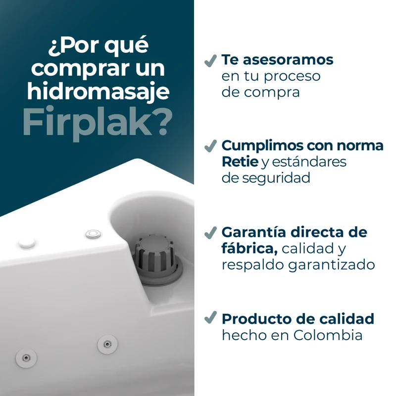 Hidromasaje de Empotrar Calima 152X80 con Cascada de Llenado con Terapias
