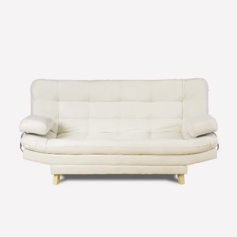 Sofá Cama Valencia Marfil 3Ptos + Cojines
