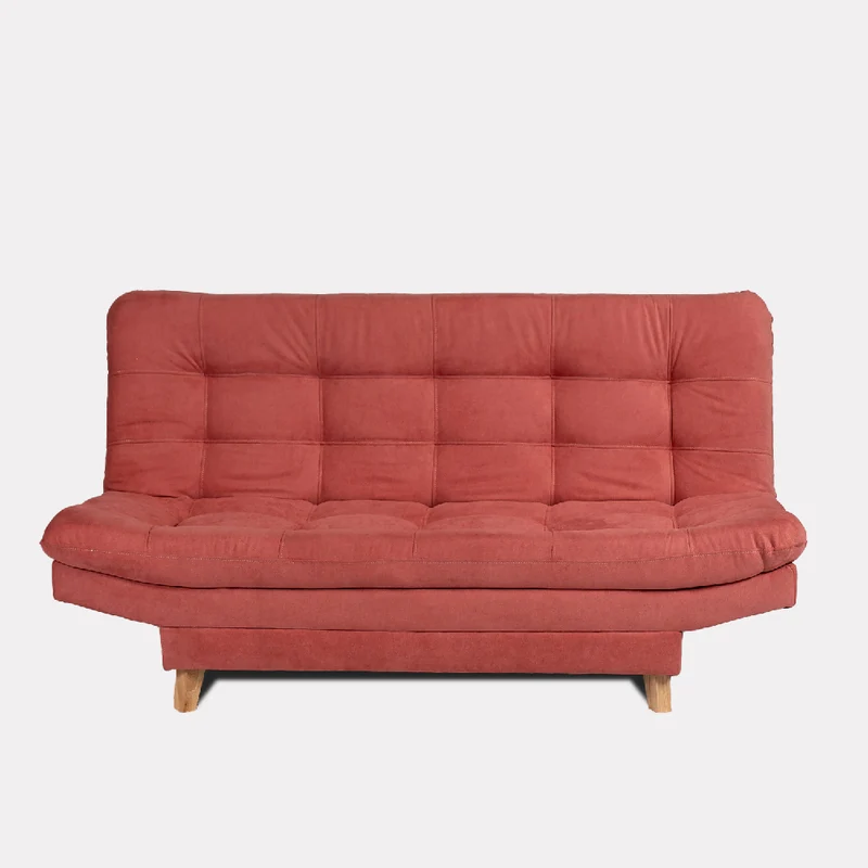 Sofá Cama Valencia Guayaba 3Ptos + Cojines