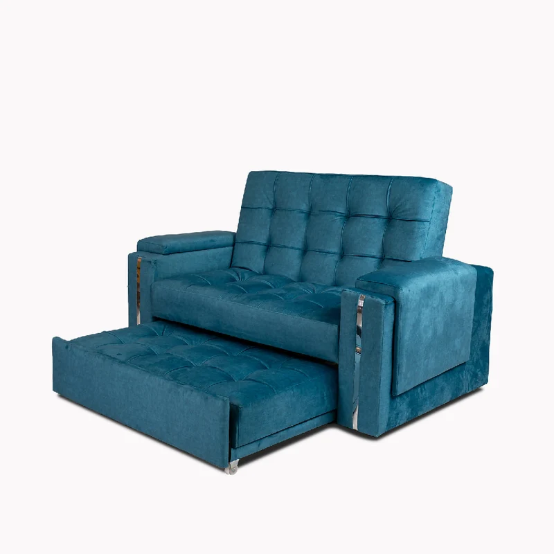 Sofá Cama 2 Puestos Azul Córdoba