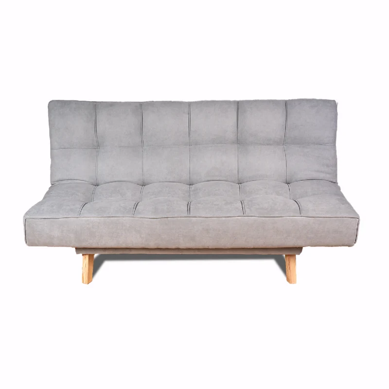 Sofá Cama Emma Gris Plata 3 Puestos