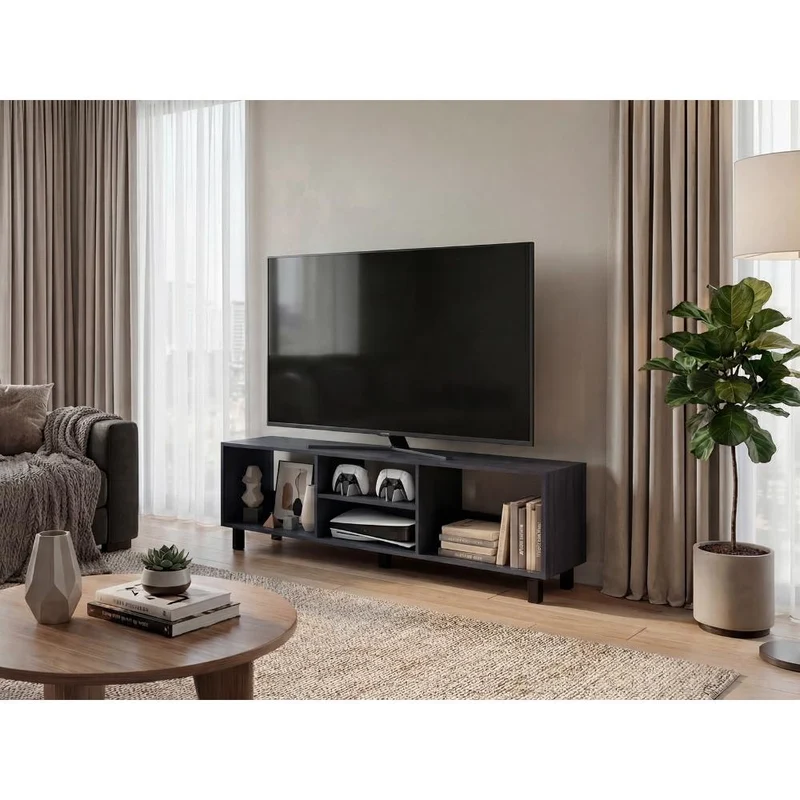Mesa para TV Tunez Plus, Wengue, hasta 70" pulgadas ZF