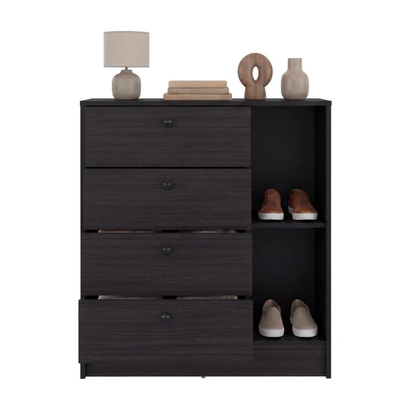 Organizador Havana, Wengue, con superficie para ubicar objetos decorativos ZF