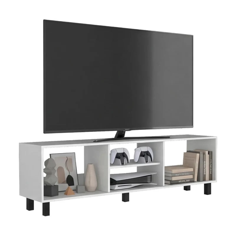 Mesa para TV Túnez Plus, Blanco, hasta 70" Pulgadas ZF
