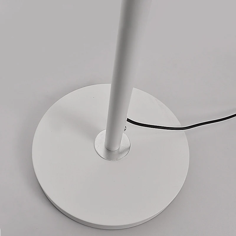 Modern Minimalist Wave Aluminum Iron Silicone LED Standing Floor Lamp For Living Room