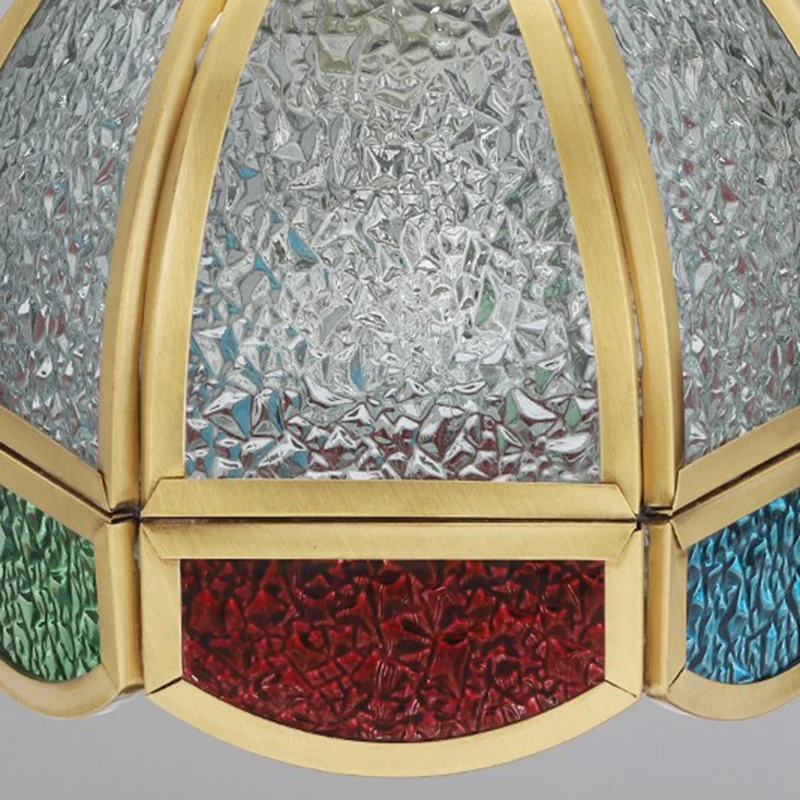 Modern Art Deco Dome Iron Copper Glass 1-Light Melting Wax Table Lamp For Bedroom
