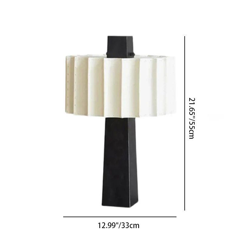 Modern Minimalist Cylinder Metal Fabric 1-Light Table Lamp For Living Room