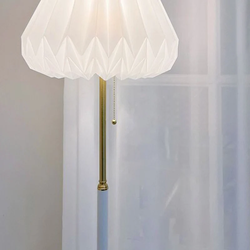 Modern Luxury Wind Skirt Shade Acrylic Iron 1-Light Standing Floor Lamp For Living Room