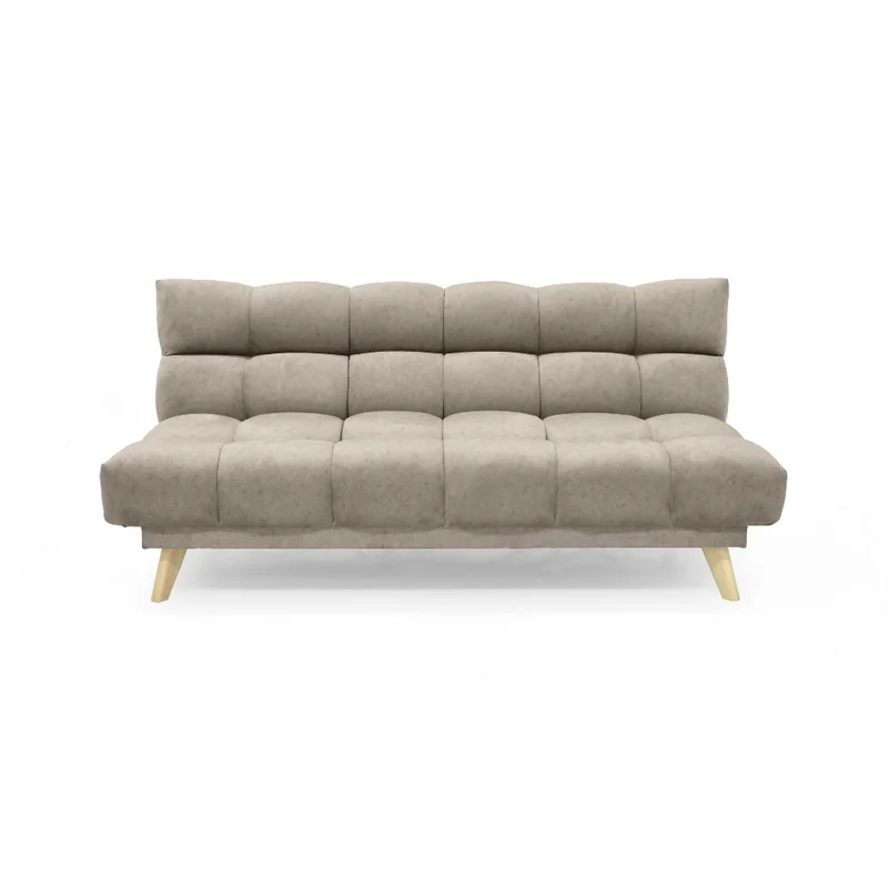 Sofá Cama Nubo 178x92x82 Reclinable 3 Posiciones Tela Taupe Matiz Natural