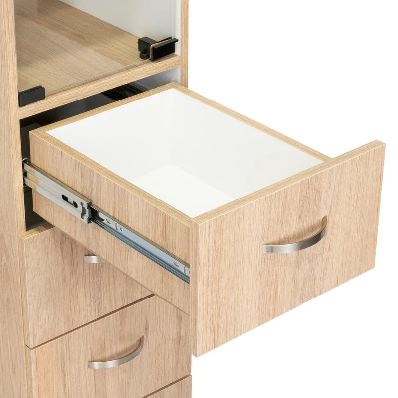 Organizador de Baño Picasso, Beige y Blanco, con Cuatro Cajones Deslizables ZF