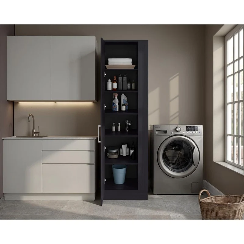 Mueble de Aseo Lirio, Wengue, con Variedad de Entrepaños ZF