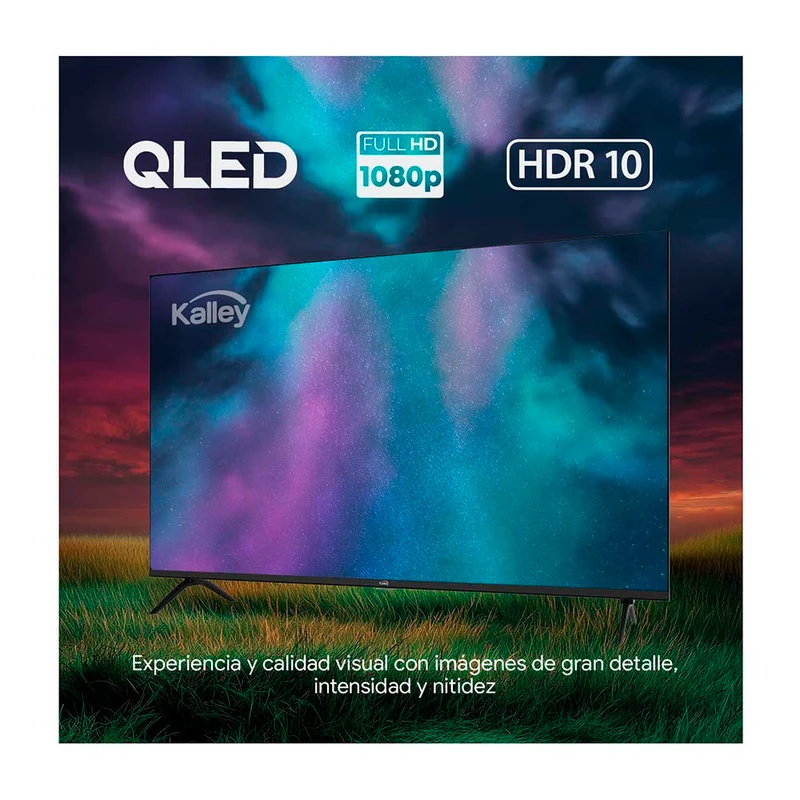 Televisor Kalley 43 Pulgadas QLED FHD Smart TV Google 43GQ200