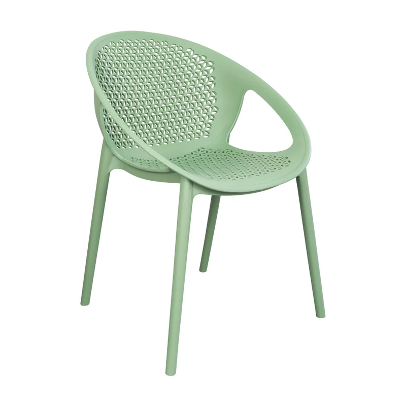 Silla Selva con Brazos, Color Verde Olivo, con Espaldar