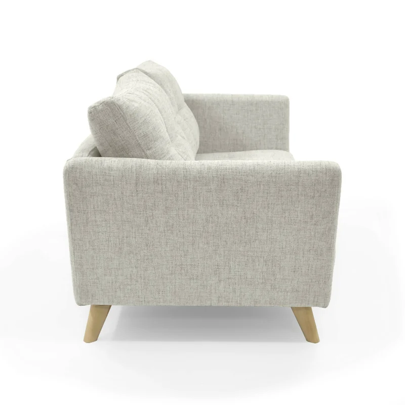 Sofá Grecia 3 Puestos 192x85x84 Tela Taupe
