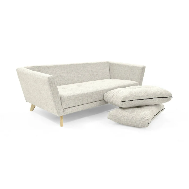 Sofá Grecia 3 Puestos 192x85x84 Tela Taupe