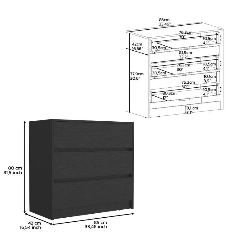 Organizador Cruella, Wengue, con Amplios Espacio para Almacenamiento ZF