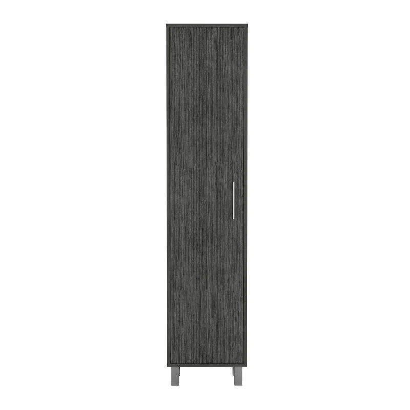 Mueble de Aseo Jalisco, Gris, Gran Espacio para Almacenar Artículos de Aseo, con Colgadero de Escobas ZF