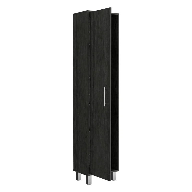 Mueble de Aseo Jalisco, Gris, Gran Espacio para Almacenar Artículos de Aseo, con Colgadero de Escobas ZF