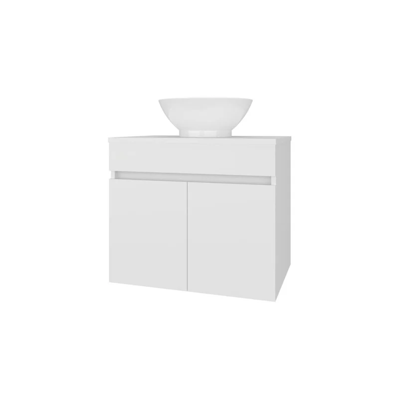 Mueble Baño Aéreo Mánchester, Blanco Duqueza, con Amplio Espacio de Almacenamiento ZF