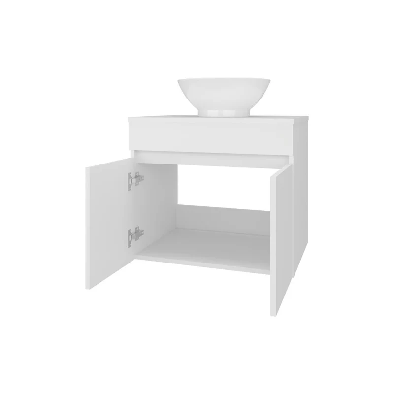Mueble Baño Aéreo Mánchester, Blanco Duqueza, con Amplio Espacio de Almacenamiento ZF