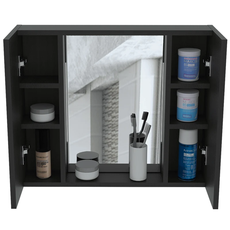 Estantería de Baño Kova, Wengue, con Cuatro Entrepaños ZF