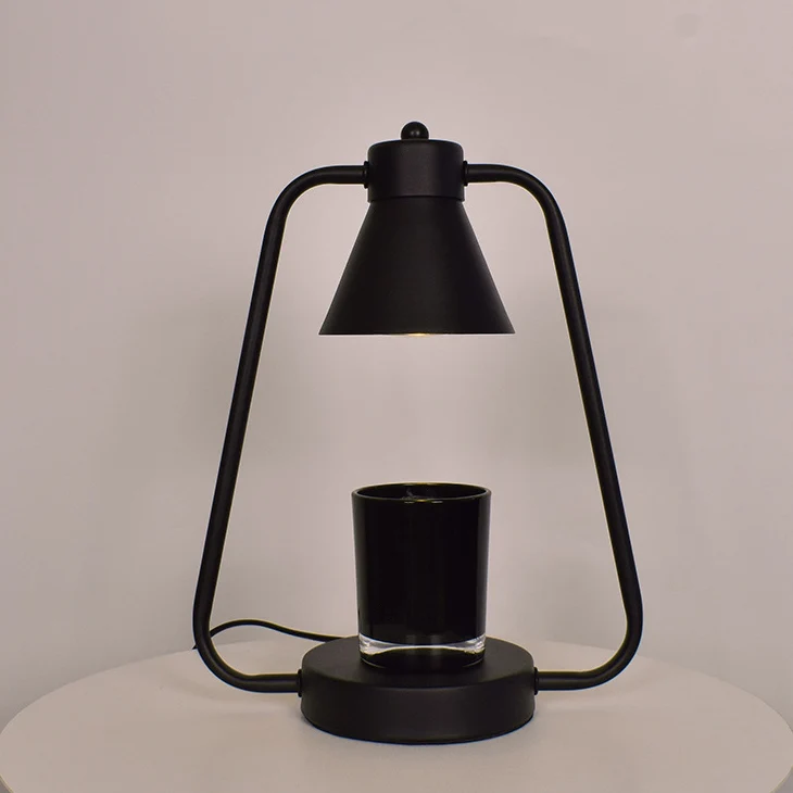 Contemporary Scandinavian Round Prism Iron 1-Light Melting Wax Table Lamp For Bedroom