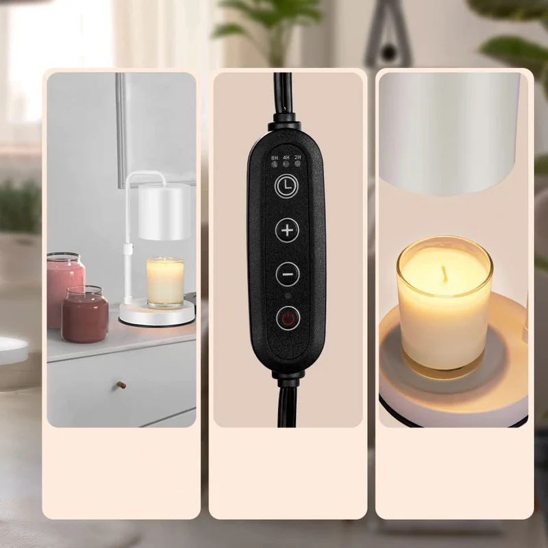 Modern Minimalist Lift Adjustable Round Cylinder Iron 1-Light Melting Wax Table Lamp For Bedroom