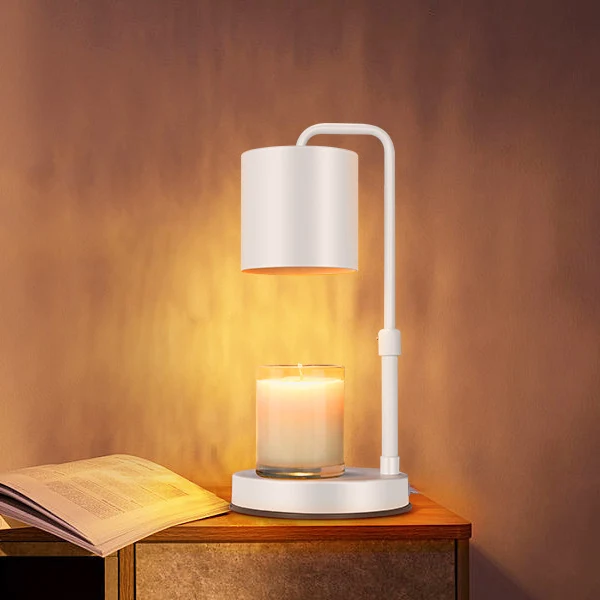 Modern Minimalist Lift Adjustable Round Cylinder Iron 1-Light Melting Wax Table Lamp For Bedroom