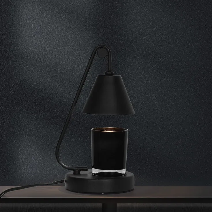 Contemporary Scandinavian Round Cone Iron 1-Light Melting Wax Table Lamp For Bedroom