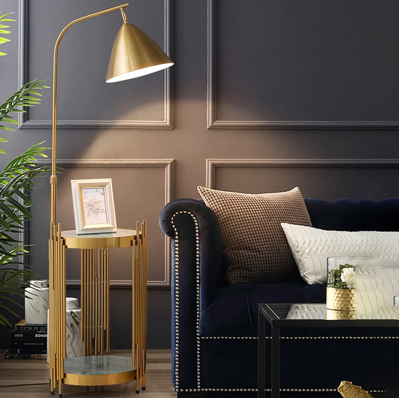 Contemporary Scandinavian Cylinder Long Disc Flared Hardware Tempered Glass 1-Light Standing Floor Lamp For Bedroom