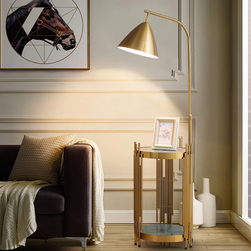 Contemporary Scandinavian Cylinder Long Disc Flared Hardware Tempered Glass 1-Light Standing Floor Lamp For Bedroom