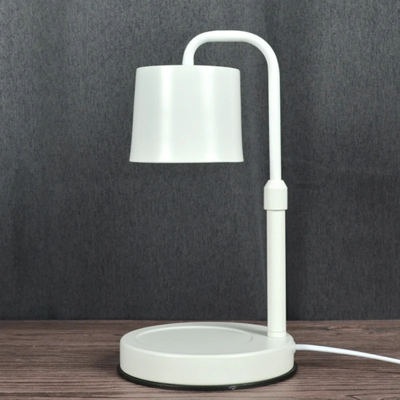 Contemporary Scandinavian Iron Liftable Dimmable Cylinder 1-Light Melting Wax Table Lamp For Bedroom